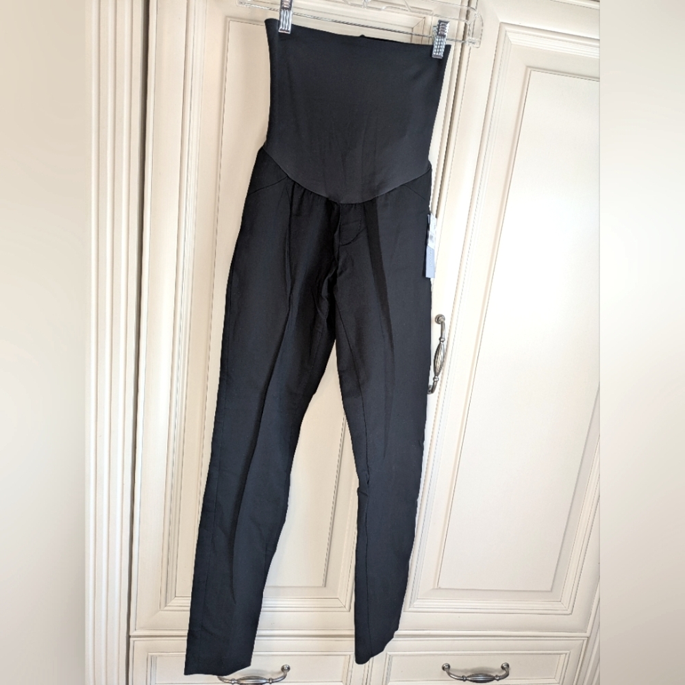 Maternity modern work pants, Fit Belly, Motherhood Maternity, Black Size Small